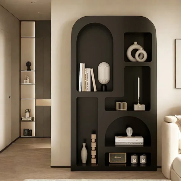 Bogen Large Black Geometric Bookcase